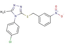 4-(4-chlorophenyl)-3-methyl-5-[(3-nitrobenzyl)thio]-4H-1,2,4-triazole