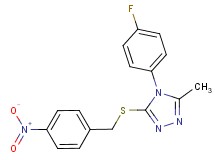 4-(4-fluorophenyl)-3-methyl-5-[(4-nitrobenzyl)thio]-4H-1,2,4-triazole