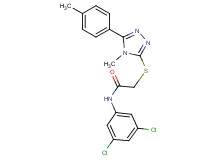 N-(3,5-dichlorophenyl)-2-{[4-methyl-5-(4-methylphenyl)-4H-1,2,4-triazol-3-yl]thio}acetamide