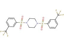1,4-bis{[3-(trifluoromethyl)phenyl]sulfonyl}piperazine