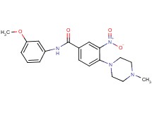 N-(3-methoxyphenyl)-4-(4-methyl-1-piperazinyl)-3-nitrobenzamide