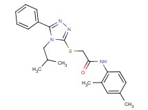 N-(2,4-dimethylphenyl)-2-[(4-isobutyl-5-phenyl-4H-1,2,4-triazol-3-yl)thio]acetamide