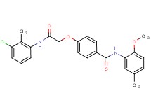 4-{2-[(3-chloro-2-methylphenyl)amino]-2-oxoethoxy}-N-(2-methoxy-5-methylphenyl)benzamide