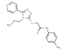 N-(4-methylphenyl)-2-{[4-propyl-5-(4-pyridinyl)-4H-1,2,4-triazol-3-yl]thio}acetamide