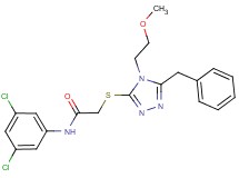 2-{[5-benzyl-4-(2-methoxyethyl)-4H-1,2,4-triazol-3-yl]thio}-N-(3,5-dichlorophenyl)acetamide