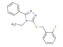 4-ethyl-3-[(2-fluorobenzyl)thio]-5-phenyl-4H-1,2,4-triazole