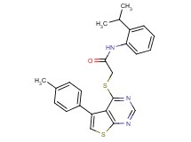 N-(2-isopropylphenyl)-2-{[5-(4-methylphenyl)thieno[2,3-d]pyrimidin-4-yl]thio}acetamide