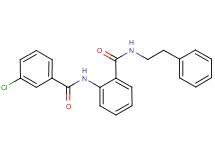 2-[(3-chlorobenzoyl)amino]-N-(2-phenylethyl)benzamide