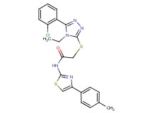 2-{[5-(2-chlorophenyl)-4-ethyl-4H-1,2,4-triazol-3-yl]thio}-N-[4-(4-methylphenyl)-1,3-thiazol-2-yl]acetamide