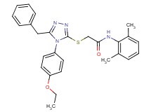 2-{[5-benzyl-4-(4-ethoxyphenyl)-4H-1,2,4-triazol-3-yl]thio}-N-(2,6-dimethylphenyl)acetamide