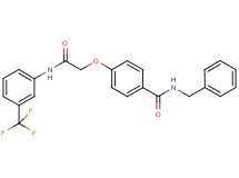 N-benzyl-4-(2-oxo-2-{[3-(trifluoromethyl)phenyl]amino}ethoxy)benzamide