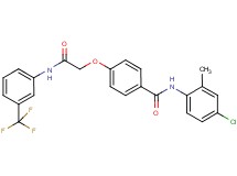 N-(4-chloro-2-methylphenyl)-4-(2-oxo-2-{[3-(trifluoromethyl)phenyl]amino}ethoxy)benzamide