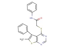 2-[(6-methyl-5-phenylthieno[2,3-d]pyrimidin-4-yl)thio]-N-phenylacetamide