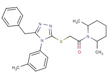 1-({[5-benzyl-4-(3-methylphenyl)-4H-1,2,4-triazol-3-yl]thio}acetyl)-2,6-dimethylpiperidine