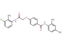 4-{2-[(3-chloro-2-methylphenyl)amino]-2-oxoethoxy}-N-(2,4-dimethylphenyl)benzamide