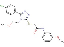 2-{[5-(4-chlorophenyl)-4-(2-methoxyethyl)-4H-1,2,4-triazol-3-yl]thio}-N-(3-methoxyphenyl)acetamide
