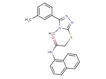 2-{[4-methyl-5-(3-methylphenyl)-4H-1,2,4-triazol-3-yl]thio}-N-1-naphthylacetamide