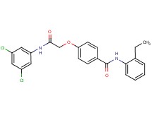 4-{2-[(3,5-dichlorophenyl)amino]-2-oxoethoxy}-N-(2-ethylphenyl)benzamide
