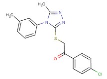 1-(4-chlorophenyl)-2-{[5-methyl-4-(3-methylphenyl)-4H-1,2,4-triazol-3-yl]thio}ethanone
