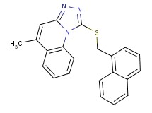 5-methyl-1-[(1-naphthylmethyl)thio][1,2,4]triazolo[4,3-a]quinoline