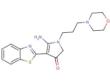 5-amino-4-(1,3-benzothiazol-2-yl)-1-[3-(4-morpholinyl)propyl]-1,2-dihydro-3H-pyrrol-3-one
