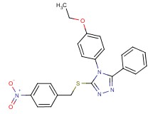 4-(4-ethoxyphenyl)-3-[(4-nitrobenzyl)thio]-5-phenyl-4H-1,2,4-triazole