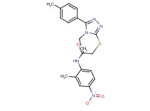 2-{[4-ethyl-5-(4-methylphenyl)-4H-1,2,4-triazol-3-yl]thio}-N-(2-methyl-4-nitrophenyl)acetamide