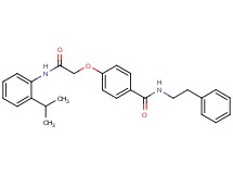 4-{2-[(2-isopropylphenyl)amino]-2-oxoethoxy}-N-(2-phenylethyl)benzamide