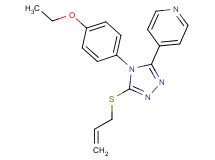 4-[5-(allylthio)-4-(4-ethoxyphenyl)-4H-1,2,4-triazol-3-yl]pyridine