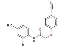 N-(2-bromo-4-methylphenyl)-2-(4-cyanophenoxy)acetamide