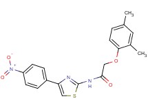 2-(2,4-dimethylphenoxy)-N-[4-(4-nitrophenyl)-1,3-thiazol-2-yl]acetamide