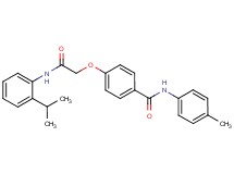 4-{2-[(2-isopropylphenyl)amino]-2-oxoethoxy}-N-(4-methylphenyl)benzamide