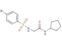N~2~-[(4-bromophenyl)sulfonyl]-N~1~-cyclopentylglycinamide