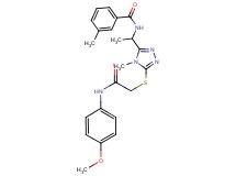 N-{1-[5-({2-[(4-methoxyphenyl)amino]-2-oxoethyl}thio)-4-methyl-4H-1,2,4-triazol-3-yl]ethyl}-3-methylbenzamide