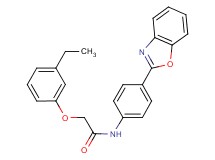 N-[4-(1,3-benzoxazol-2-yl)phenyl]-2-(3-ethylphenoxy)acetamide