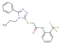 2-[(5-phenyl-4-propyl-4H-1,2,4-triazol-3-yl)thio]-N-[2-(trifluoromethyl)phenyl]acetamide