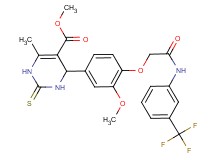 methyl 4-[3-methoxy-4-(2-oxo-2-{[3-(trifluoromethyl)phenyl]amino}ethoxy)phenyl]-6-methyl-2-thioxo-1,2,3,4-tetrahydro-5-pyrimidinecarboxylate