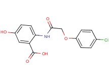 2-{[(4-chlorophenoxy)acetyl]amino}-5-hydroxybenzoic acid