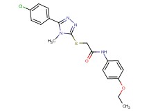 2-{[5-(4-chlorophenyl)-4-methyl-4H-1,2,4-triazol-3-yl]thio}-N-(4-ethoxyphenyl)acetamide