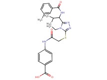 4-({[(4-ethyl-5-{2-methyl-1-[(3-methylbenzoyl)amino]propyl}-4H-1,2,4-triazol-3-yl)thio]acetyl}amino)benzoic acid