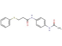 N-[4-(acetylamino)phenyl]-3-(phenylthio)propanamide