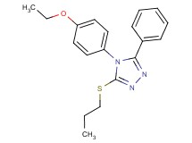 4-(4-ethoxyphenyl)-3-phenyl-5-(propylthio)-4H-1,2,4-triazole