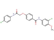 N-(3-chloro-4-methoxyphenyl)-4-{2-[(4-chlorophenyl)amino]-2-oxoethoxy}benzamide