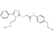 N-(4-ethoxyphenyl)-2-{[4-(2-methoxyethyl)-5-phenyl-4H-1,2,4-triazol-3-yl]thio}acetamide