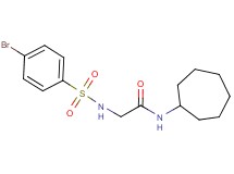N~2~-[(4-bromophenyl)sulfonyl]-N~1~-cycloheptylglycinamide