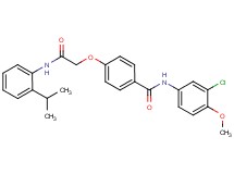 N-(3-chloro-4-methoxyphenyl)-4-{2-[(2-isopropylphenyl)amino]-2-oxoethoxy}benzamide