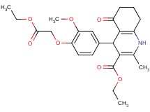 ethyl 4-[4-(2-ethoxy-2-oxoethoxy)-3-methoxyphenyl]-2-methyl-5-oxo-1,4,5,6,7,8-hexahydro-3-quinolinecarboxylate