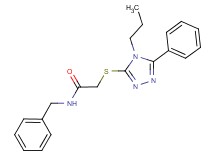 N-benzyl-2-[(5-phenyl-4-propyl-4H-1,2,4-triazol-3-yl)thio]acetamide