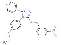 4-{4-(4-ethoxyphenyl)-5-[(3-nitrobenzyl)thio]-4H-1,2,4-triazol-3-yl}pyridine