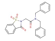 N,N-dibenzyl-2-(1,1-dioxido-3-oxo-1,2-benzisothiazol-2(3H)-yl)acetamide